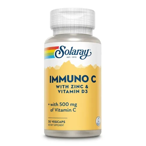 Zinc si Vitamina D3 Immuno C Solaray, 30 capsule, Secom
