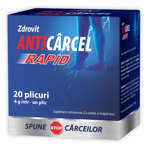 Anticarcel Rapid, 20 plicuri, Zdrovit