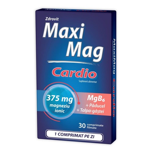 MaxiMag Cardio 375 mg, 30 comprimate, Zdrovit