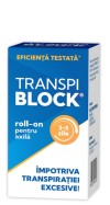 Roll-on impotriva transpiratiei excesive Transpiblock, 50 ml, Zdrovit