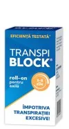 Roll-on impotriva transpiratiei excesive Transpiblock, 50 ml, Zdrovit
