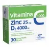 Vitamina C 1000 mg + Zn 25 mg + D3 4000UI, 30 comprimate filmate, Fiterman