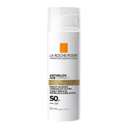 Crema cu protectie solara SPF 50 pentru fata, cu actiune anti-imbatranire, 50 ml, Anthelios Age Correct, La Roche Posay