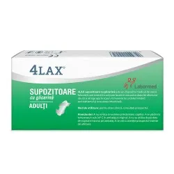 Supozitoare cu Glicerina Adulti 4Lax, 12 buc, Labormed