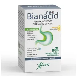 NeoBianacid cu Poliprotect si gust de Lamaie, 45 comprimate dizolvabile in gura, Aboca