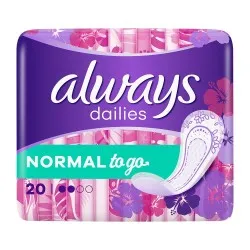 Absorbante Always Dailies Singles To Go, 20 bucati