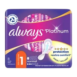 Absorbante Always Platinum Normal, 8 bucati