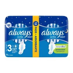 Absorbante Always Ultra Night, 12 bucati, P&G