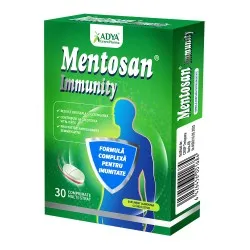 Mentosan Immunity, 30 comprimate masticabile, Adya