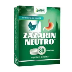 Zazarin Neutro Aroma Menta, 30 comprimate, Adya