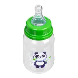 Biberon Clasic cu Tetină din Silicon A0104, 125 ml, Fără BPA, Akuku