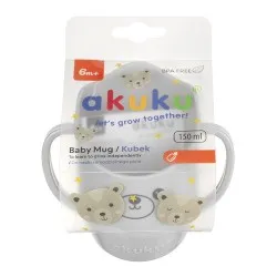 Cană Deschisă Inteligentă cu Mânere A0695, Gri, 150 ml, Akuku