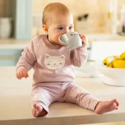 Cană Deschisă Inteligentă cu Mânere A0695, Gri, 150 ml, Akuku