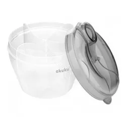 Dozator Lapte Praf 260 ml cu 4 Compartimente A0561, Gri, Akuku