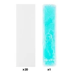 Set 2 Comprese cu Gel pentru Zona Perineală, Rece/Cald A0683, cu 20 Huse, Akuku