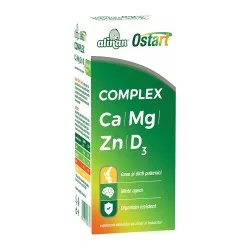 Alinan Ostart Complex Ca Mg Zn D3 sirop, 200ml, Fiterman Pharma