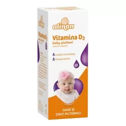 Vitamina D3 picaturi Alinan, 10 ml, Fiterman