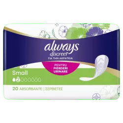 Absorbante pentru incontinenta urinara Always Discreet Small, 20 bucati