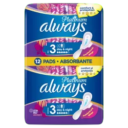 Absorbante Always Platinum Ultra Night, 12 bucati, P&G