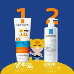 Anthelios UVMUNE 400 Dermo-Pediatrics Lotiune Hidratanta SPF50+ cu protecție solară potrivit pentru pielea sensibilă a copiilor, 250ml, La Roche-Posay