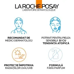 Anthelios UVMUNE 400 Dermo-Pediatrics Spray Invizibil SPF50+ cu protecție solară foarte ridicată potrivit pentru pielea sensibilă sau cu tendință atopică a copiilor, 200ml, La Roche-Posay