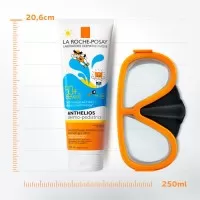 Gel-fluid de protectie solara cu aplicare pe pielea umeda sau uscata SPF 50+ Anthelios Wet Skin Dermo Pediatrics, 250 ml, La Roche-Posay