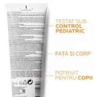 Gel-fluid de protectie solara cu aplicare pe pielea umeda sau uscata SPF 50+ Anthelios Wet Skin Dermo Pediatrics, 250 ml, La Roche-Posay