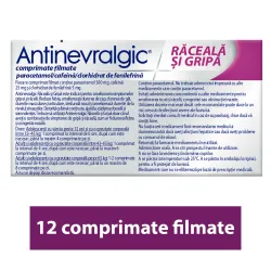Antinevralgic Raceala si Gripa, 12 comprimate filmate, Sanofi