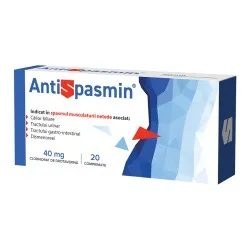 Antispasmin, 40 mg, 20 comprimate, Biofarm