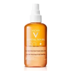 Apa cu protectie solara SPF 50, pentru bronz de durata, fata si corp, 200 ml, Capital Soleil, Vichy
