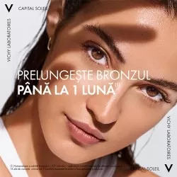 Apa cu protectie solara SPF 50, pentru bronz de durata, fata si corp, 200 ml, Capital Soleil, Vichy