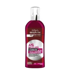 Apa micelara cu carbune si acid hialuronic Gerovital H3 Evolution, 150ml, Farmec