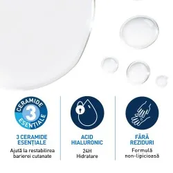 Apa micelara hidratanta pentru ten normal si uscat, 400 ml, CeraVe