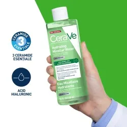 Apa micelara hidratanta pentru ten normal si uscat, 400 ml, CeraVe