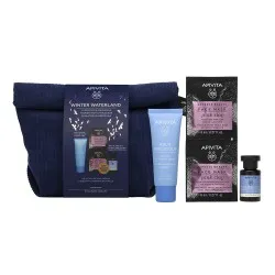 Set Crema Hidratanta, 40ml + Lotiune tonica, 20ml + Masca cu Argila Roz 2 x 8ml, Aqua Beelicious, Apivita