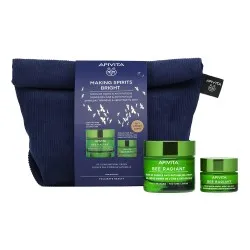 Set Crema Lejera Zi x 50ml + Crema Noapte x 15ml, Bee Radiant, Apivita