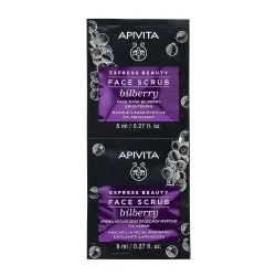Masca de Fata cu Afine Exfolianta Express Beauty, 2 buc, 8ml, Apivita