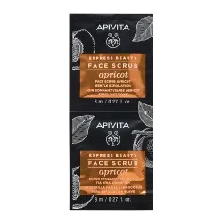 Masca de Fata cu Caise Exfolianta Express Beauty, 2 buc, 8ml, Apivita