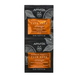 Masca de Fata cu Portocale Express Beauty, 2 buc, 8ml, Apivita