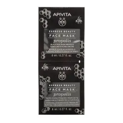 Masca de Fata cu Propolis Actiune Purifianta Express Beauty, 2 buc, 8ml, Apivita