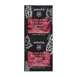 Masca de Fata cu Struguri Efect Antirid Express Beauty, 2 buc, 8ml, Apivita