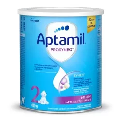 Lapte praf Aptamil PROSYNEO 2 pentru 6-12 luni, 400g, Nutricia
