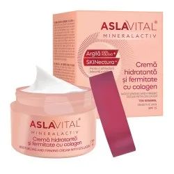 Crema Antirid si Fermitate cu Colagen SPF15 Mineral Activ, 50ml, Aslavital