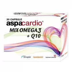 Aspacardio Mix Omega3 + Q10, 30 capsule, Terapia