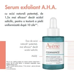 Ser Exfoliant Cleanance A.H.A, 30ml, Avene