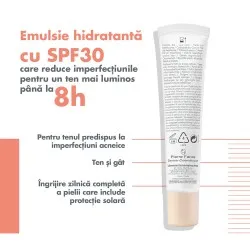 Emulsie nuantatoare pentru tenul cu imperfectiuni Cleanance Women, 40 ml, Avene