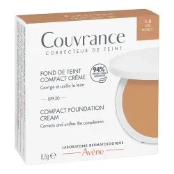 Fond de ten Compact Ten Normal Mixt Miere 1.3 SPF30 Couvrance, 8.5g, Avene