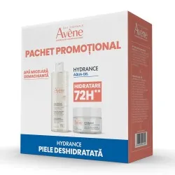 Pachet Crema hidratanta de fata Hydrance Aqua Gel, 50ml + Apa Micelara Demachianta, 400ml (Pachet Promo), Avene
