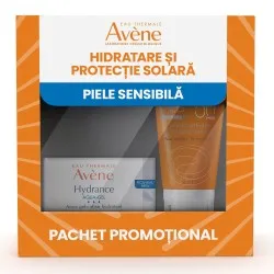 Pachet Hydrance Aqua Gel, 50ml + Crema Anti-Age SPF 50+, 50ml, Avene