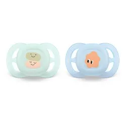 Suzeta Ultra Start Nou Nascut Figurine 0-2luni 075/14, 2 buc, Avent Philips